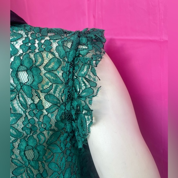 NWT Crochet see true green top with cap sleeves size XL - Picture 13 of 15